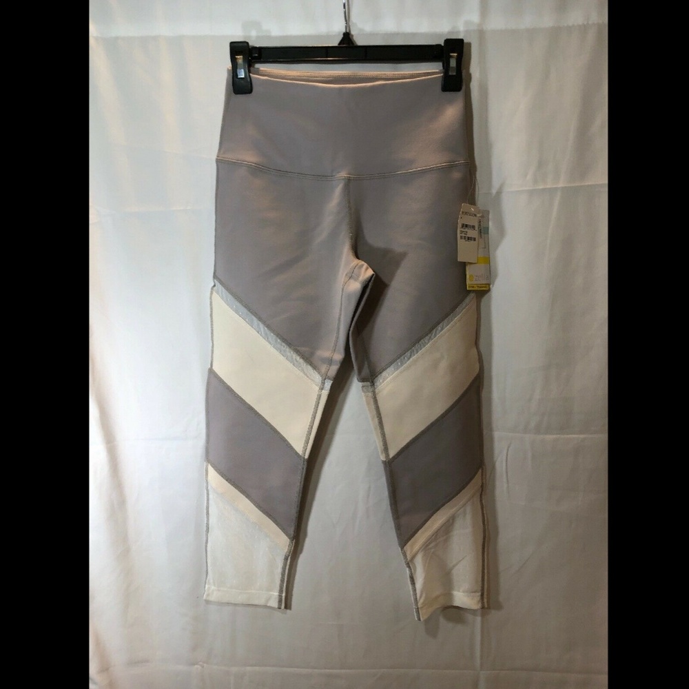 NWT $65 ZELLA Epic Crop Dot Mesh Leggings Small - Picture 2 of 8